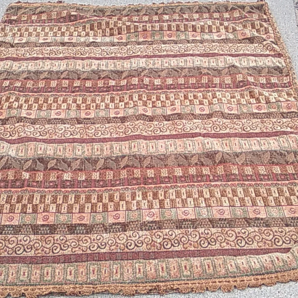 TABLECLOTH WOVEN BLANKET or Rug EPLVC CORD EDGE